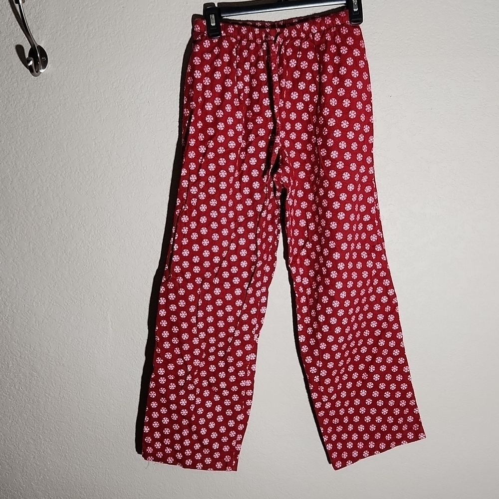PB Basic Christmas Pajama Pants Small Red White